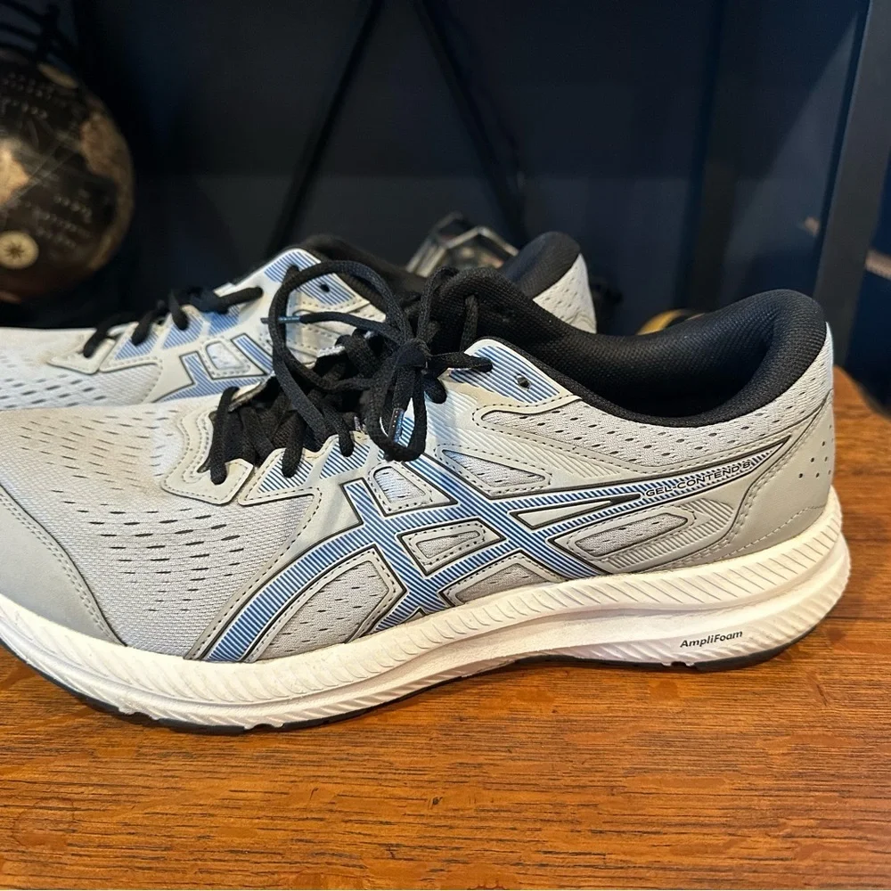 ASICS Men's Black and Gray Athletic Shoes